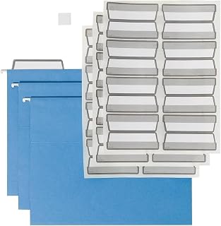 SMEAD Hanging File Folder, Erasable ProTab, 20 Count, Blue, Letter Size