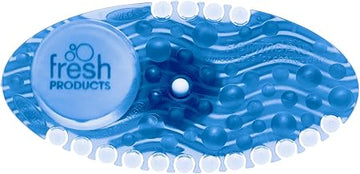 Fresh Products Curve Air Freshener for Small Spaces with Holders and Date Tab Reminders Versitile Placement Freshens for 30 Days No Batteries Required Cotton Blossom 10 pk