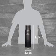 Adventure-To-Go Vacuum Bottle 1.4 qt | Wide Mouth with Leakproof Cup Lid | Keep Drinks Hot or Cold | Packable for Travel | Insulated Stainless Steel Thermal Bottle | BPA-Free