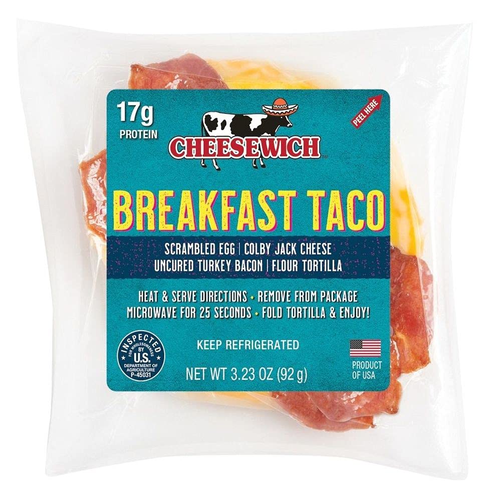 Breakfast Taco -- 24 per case. by Cheesewich – 0.6 pound, Pack of 24