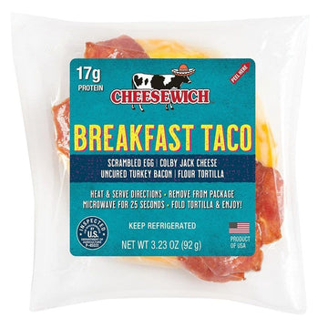 Breakfast Taco -- 24 per case. by Cheesewich – 0.6 pound, Pack of 24