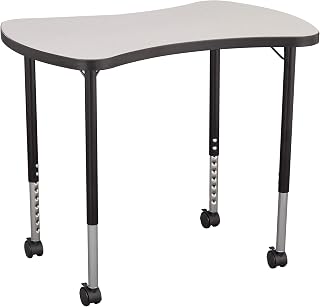 Learniture Structure Series Bow Tie Mobile Collaborative Adjustable Height Table