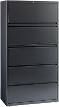 Lateral File Cabinet by Hirsh Industries – Metal, Charcoal, Model 16068