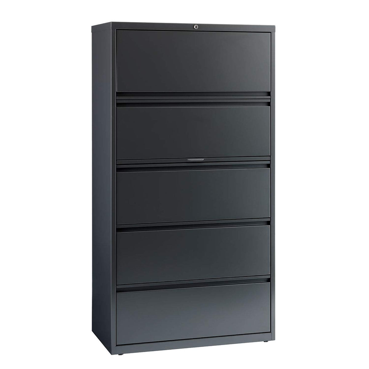 Lateral File Cabinet by Hirsh Industries – Metal, Charcoal, Model 16068