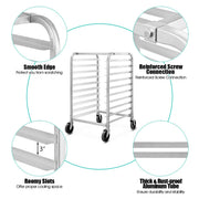 10 Tier Bun Pan Rack by ReunionG – 10 Tiers, Aluminum, Silver, Model KC44420