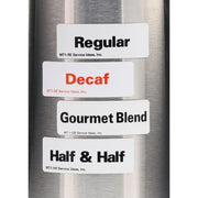 ID Magnet Tag by Service Ideas Inc. – 3.5 x 1.25 inches, Stainless Steel, White, Model MT1