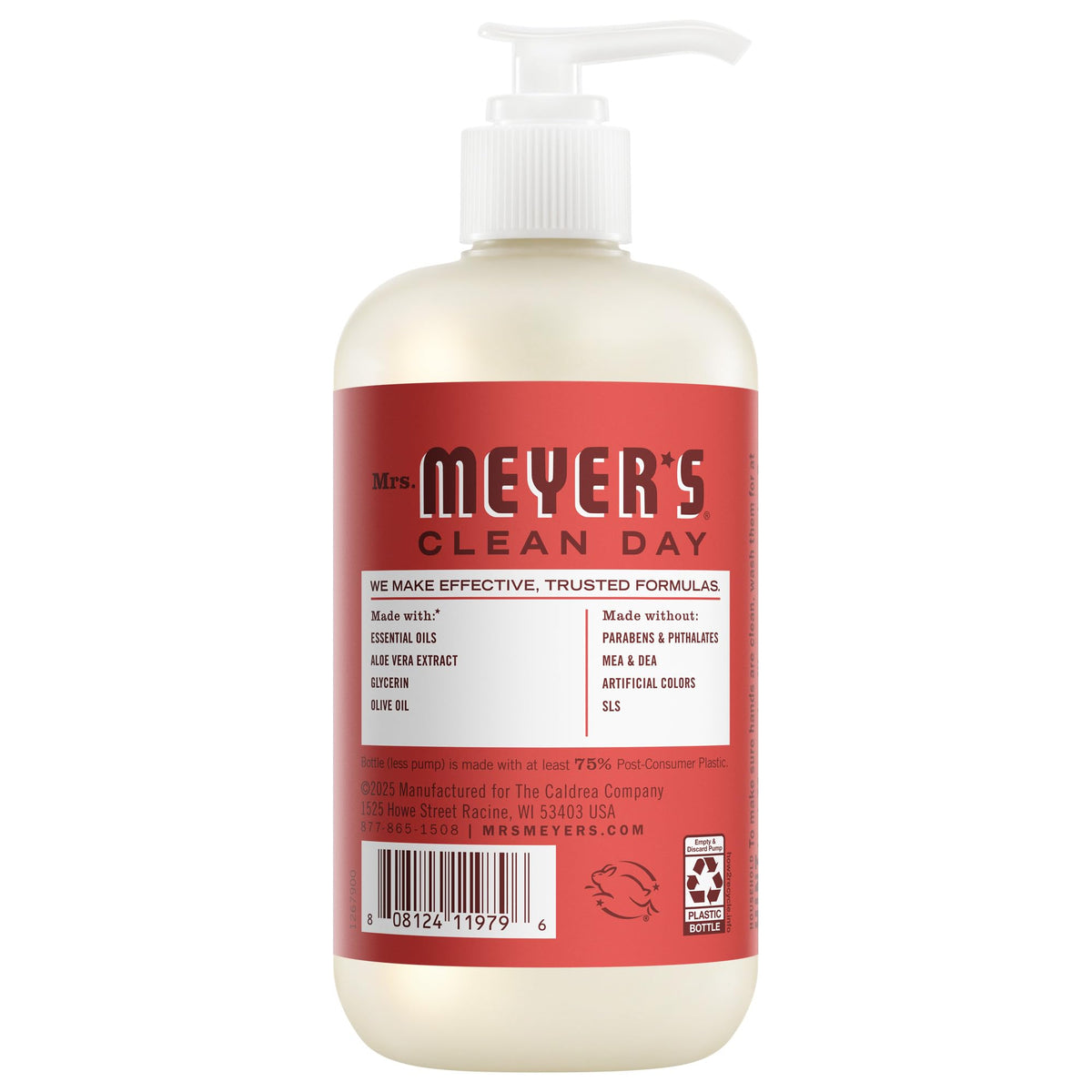 CLEAN DAY Liquid Hand Soap 6 Pack Variety 12.5 OZ Each by Mrs. MEYER'S – 12.5 Fl Oz (Pack of 1)