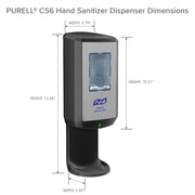 CS6 Automatic Hand Sanitizer Dispenser by Purell – 1200 mL, Durable ABS Plastic (recycling code number 7)., Graphite, Model 6524-01