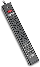 Eaton Tripp Lite TLM446USBB 4 Outlet Metal Surge Protector with 4 USB Ports