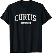 Curtis NE Vintage Athletic Sports Design JG3 T-Shirt