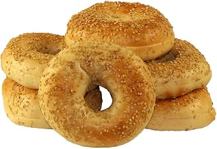 Just Bagels Sliced Sesame Bagel, 4 Ounce -- 48 per case.