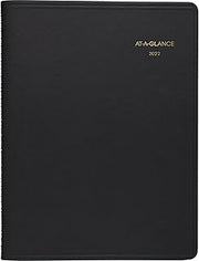 2022 Monthly Planner by AT-A-GLANCE, 9" x 11", Large, 15 Months, Black (7026005)
