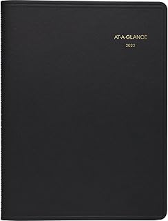 2022 Monthly Planner by AT-A-GLANCE, 9" x 11", Large, 15 Months, Black (7026005)