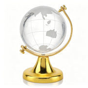 Mini World Globe by Tomedny – Crystal, Golden, Model Tomednyvwxhpty320-01
