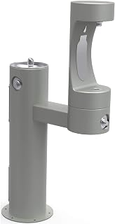 Elkay Bi-Level Pedestal Ftn W/Lower Bf, Ada , Gry