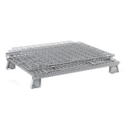 Wire Mesh Folding Open-Top Container by Global Industrial – Wire Mesh, Gray, Model 198642