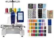 Brother PRS100 + Designio 50ct Thread / Persona + 50pc Bundle / Multi-Color Embroidery Machines