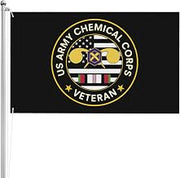 Us Chemical Corps Afghanistan Veteran 3x5 Ft Double Sided Flag 3 Ply Vivid Print Banner For Yard Garden Outdoor Decor