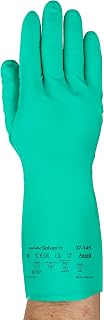 Ansell AlphaTec 37‑145 Gloves for Automotive, Chemical & Food Processing - Size 9 (L), Green, Vend Pack (Case of 144)