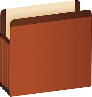 Pendaflex Expanding File Pockets,Vertical,3-1/2" Exp,Legal,10/BX,Red