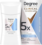 Degree Clinical Antiperspirant Deodorant Invisible Solid, 1.6 oz