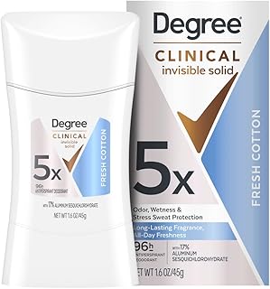 Degree Clinical Antiperspirant Deodorant Invisible Solid, 1.6 oz