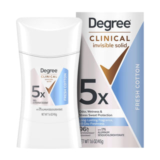 Clinical Antiperspirant Deodorant Invisible Solid by Degree – 1.6 Ounce (Pack of 1)