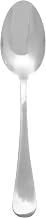 Thunder Group SLTE102 Teaspoon, 6.06", Simple line-Trimmed Handle, 18/0 Stainless Steel, Bright Finish, Tahoe, Pack of 12