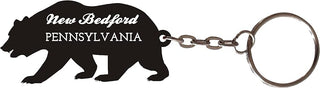 New Bedford Pennsylvania Souvenir Metal Keychain - Bear Design