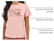 Women's Graphic Tee by Lee – Cotton, Rose Tan, Model 112361211
