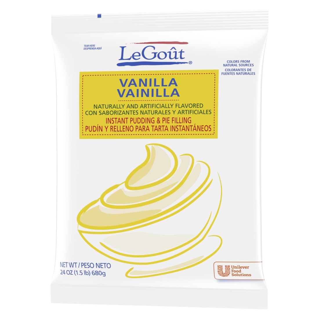LeGout Vanilla / 24 Ounce (Pack of 12) / 1 Pie & Pastry Fillings