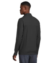 Men's Wanderlust 1/4 Zip Black XL by TravisMathew – X-Large, Polyester, Black, Model 1MAA041