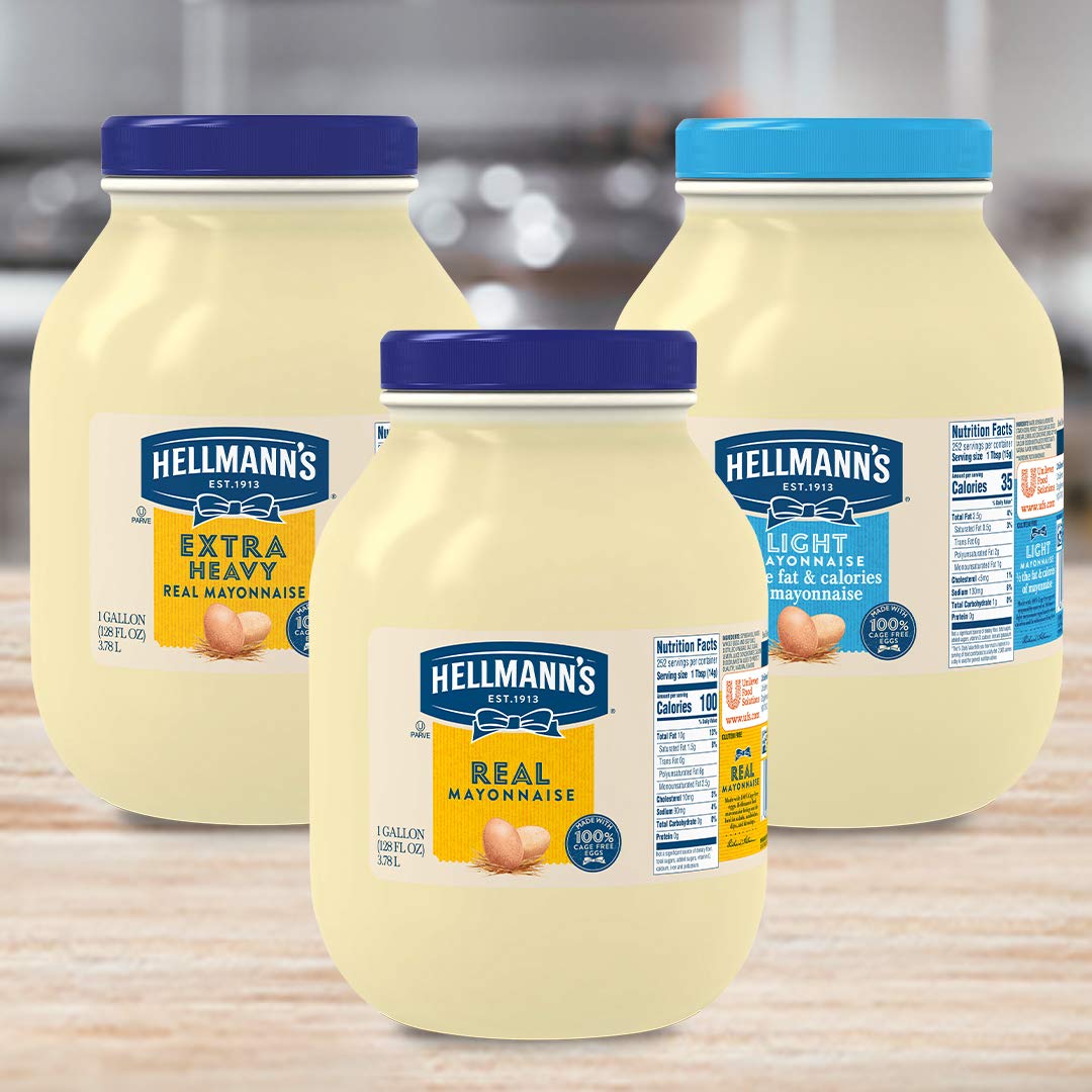 HELLMANN'S 128 Fl Oz (Pack of 1) / Light / 1 Mayonnaise