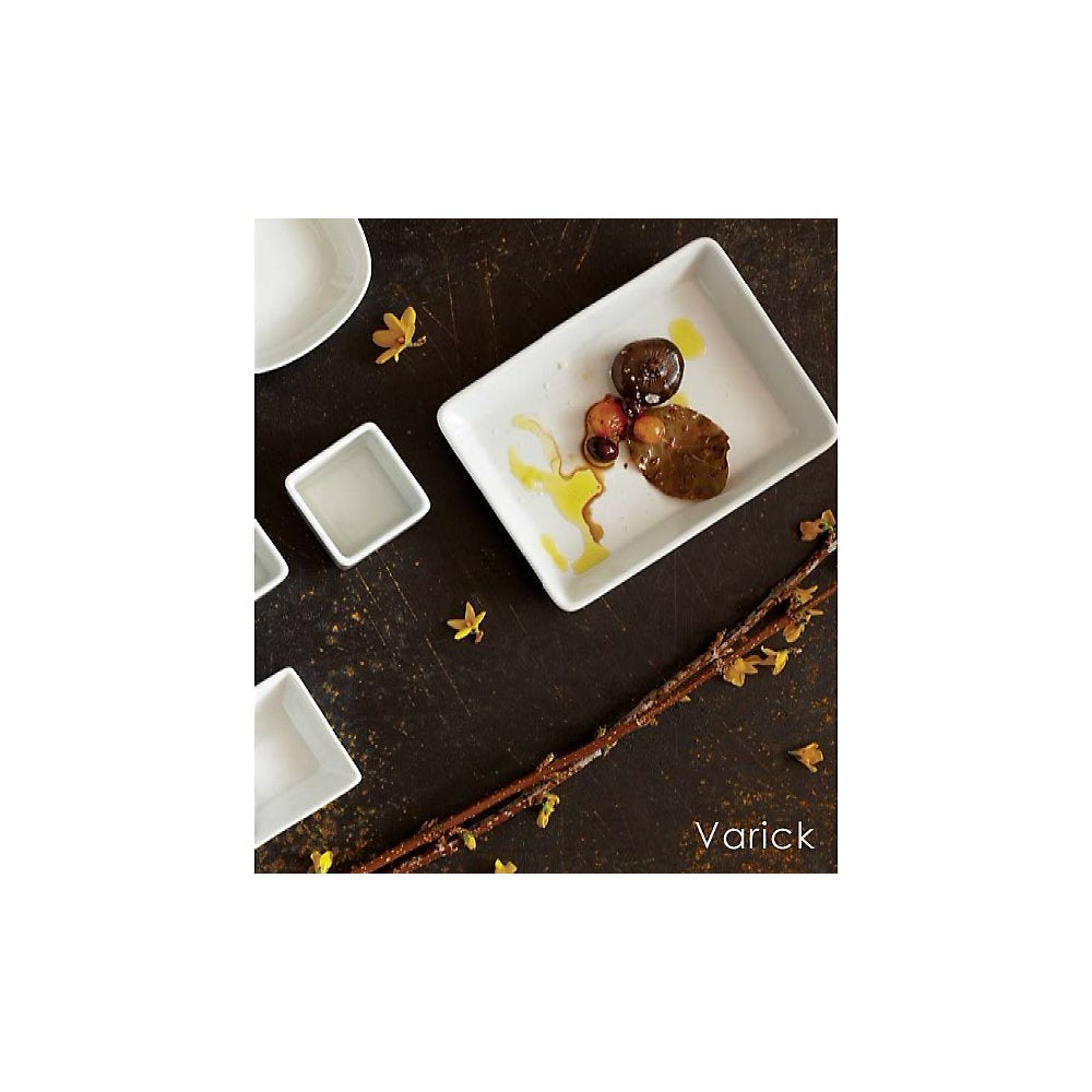 Cafe Porcelain 12" Square Plate - 12 / CS by Steelite – Large, Porcelain, White, Model 6900E537