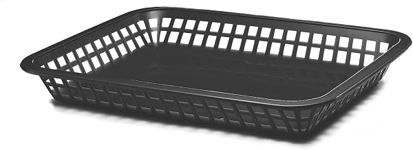 TableCraft 1079BK 11-3/4" Black Mas Grande Platter Basket - Pack of 12