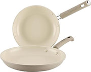 TrueCook Ceramic Plus Farberware TrueCook Ceramic Plus Nonstick, Dishwasher Safe 2-Piece Frying Pan Set Taupe, 2-Piece Frying Pan Set - Taupe