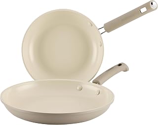 TrueCook Ceramic Plus Farberware TrueCook Ceramic Plus Nonstick, Dishwasher Safe 2-Piece Frying Pan Set Taupe, 2-Piece Frying Pan Set - Taupe