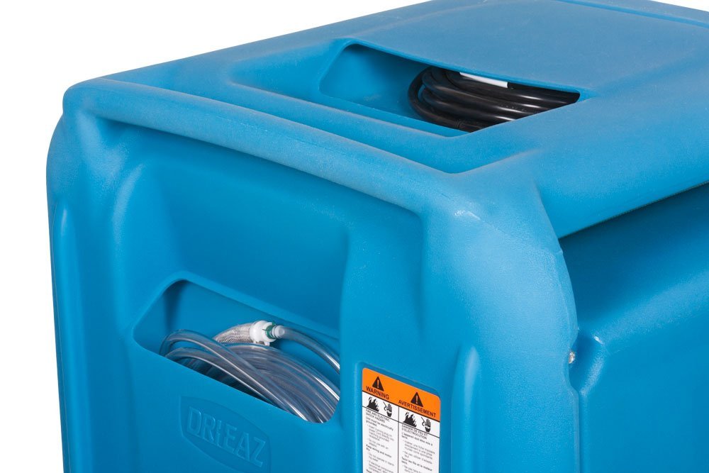 Low-Grain Dehumidifier by Dri-Eaz – 30 gallons, Polyethylene (PE), blue, Model F410