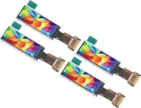 Mingzhe 4PCS 0.96in TFT Screen High Transmittance IPS Display Module for Circuit Design Quick Response Low Radiation