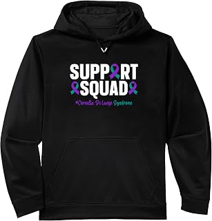 Support Squad Cornelia De Lange Syndrome Awareness Performance Hoodie