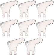 8pcs Paper Towel Dispenser Key for Georgia Pacific, Iron Replacement Key