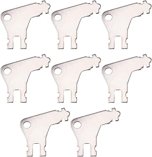 8pcs Paper Towel Dispenser Key for Georgia Pacific, Iron Replacement Key