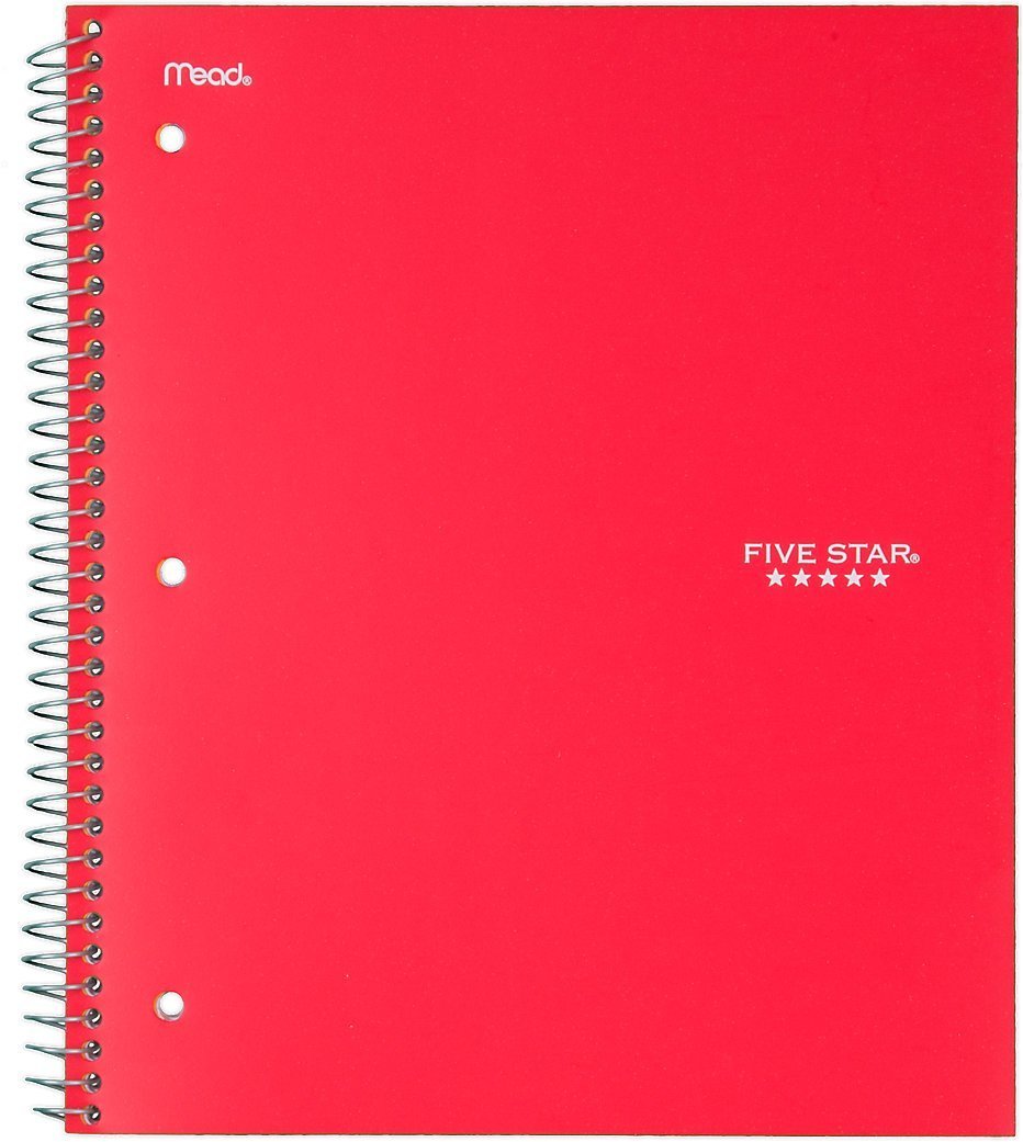 Wirebound Notebook by Five Star – 4 Pack, Assorted, Pack of 4, Model 06206