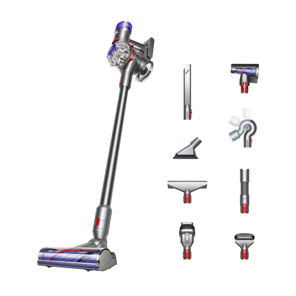V8 Extra Cordless Vacuum Cleaner by Dyson – 0.54 liters, Nickel, Model 400496-01