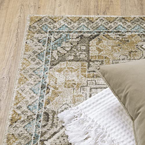 Oriental Weavers 6" x 5'3" (Rectangular) / Grey/ Blue / 1 Categories