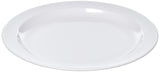 10" White Round Melamine Plate (Set of 12) by Winco – 10", Melamine, White, Model MMPR-10W