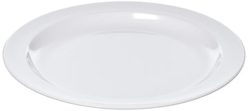 10" White Round Melamine Plate (Set of 12) by Winco – 10", Melamine, White, Model MMPR-10W
