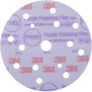 3M Hookit Purple Finishing Film Abrasive Disc 260L, 150 mm, 15 Hole, P1500, 51154