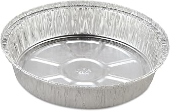 Handi Foil 205830 Round Aluminum Container, 37 Oz, 8 In, 500/carton