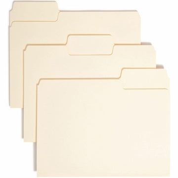 SuperTab File Folder by SMEAD – 100 Count (Pack of 1), Paper, Manila, Model 10301